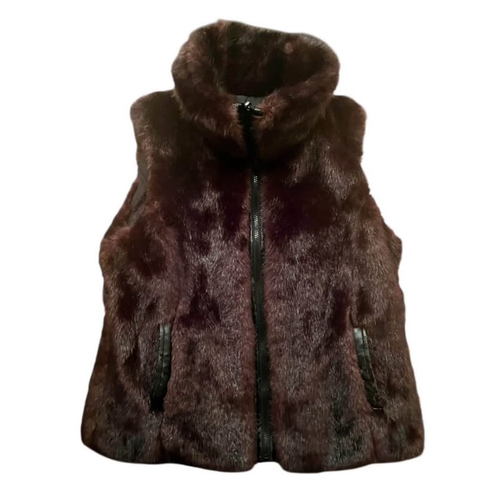 Women's Brown Faux Fur Vest